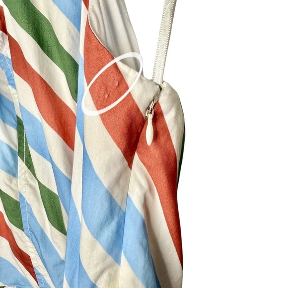 Anthropologie MAEVE Halter Striped Full Skirt Cotton Women’s Midi Dress Sz XS - Picture 7 of 15